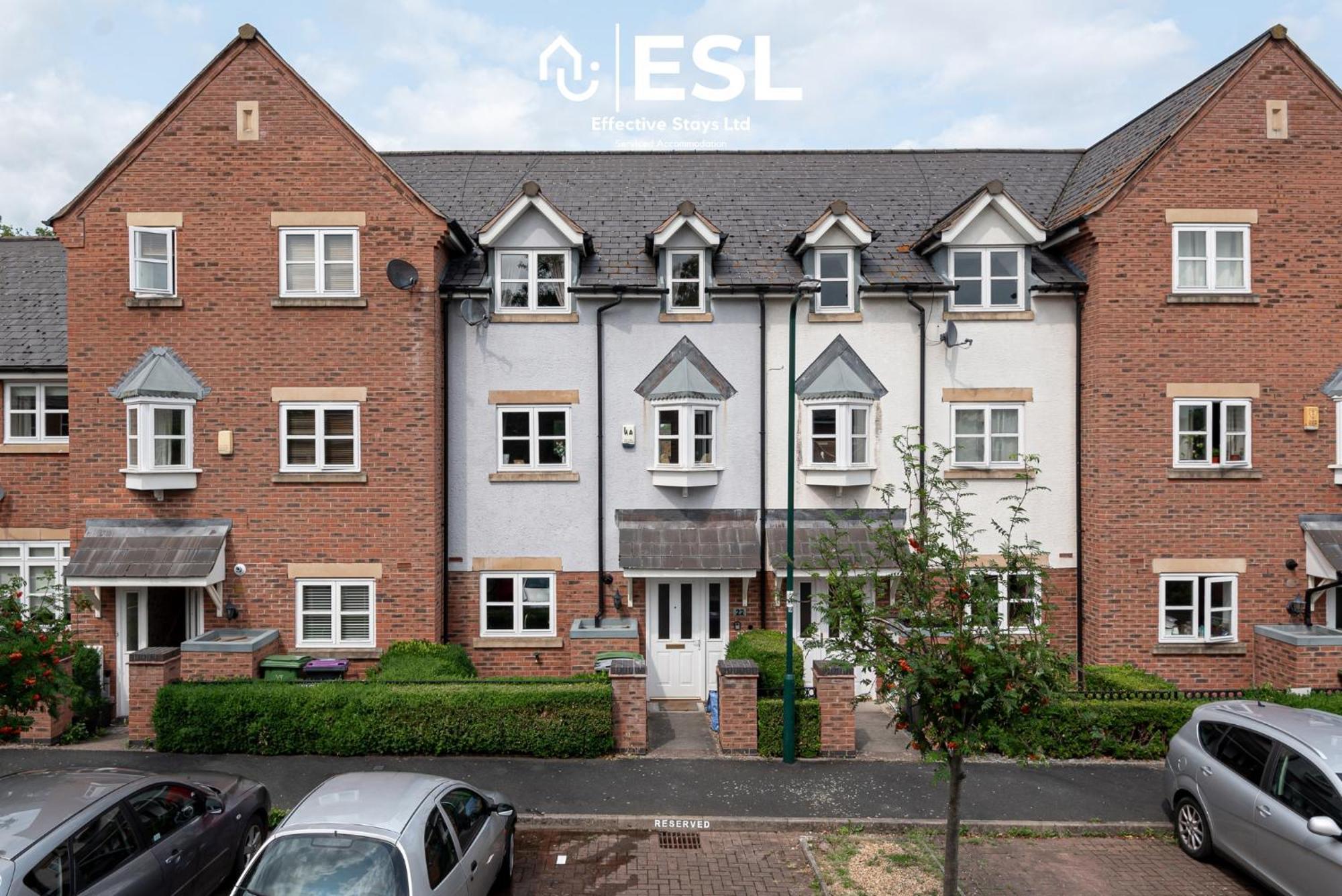 4 Bedroom Townhouse 10Mins Walk From Shrewsbury Town Centre With Parking מראה חיצוני תמונה